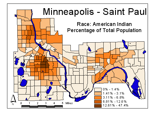 Race Map: American Indian