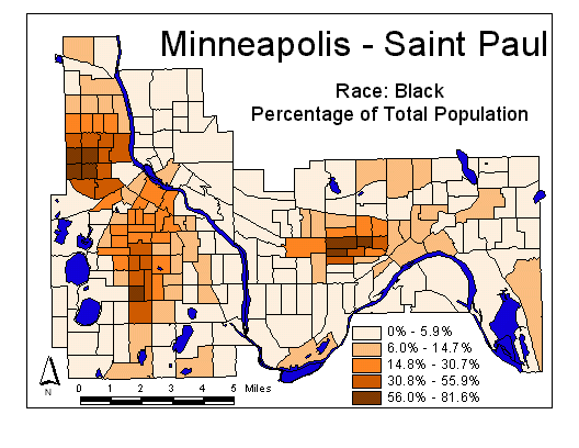 Race Map: Black