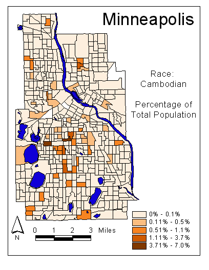 Race Map: Cambodian
