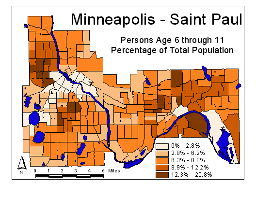Age Map: 6 through 11