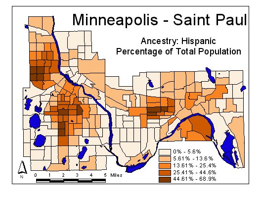 Map of Hispanic Ancestry