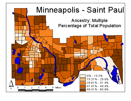 Map of Multiple Ancestry
