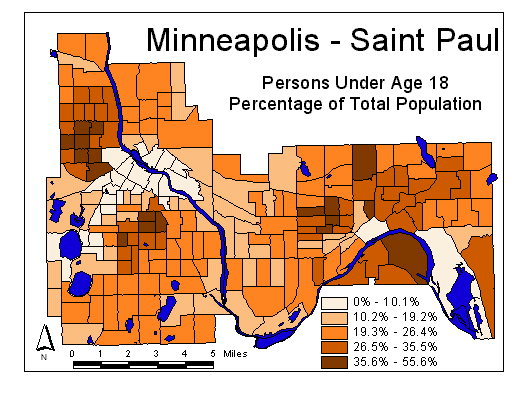 Age Map: Under 18