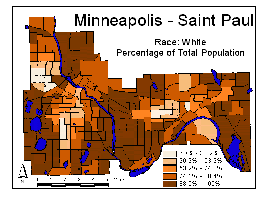 Race Map: White