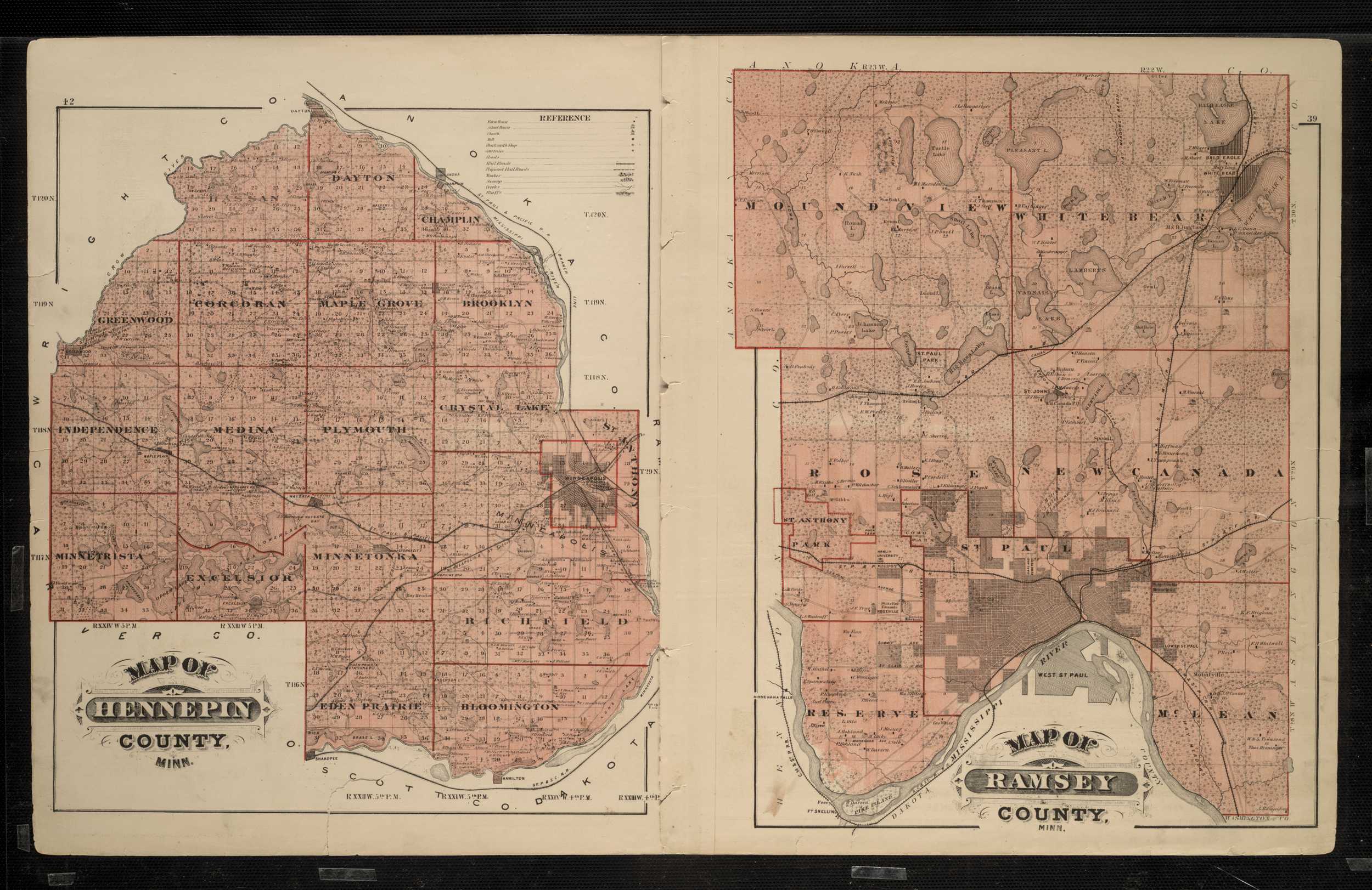 Pine County Gis Interactive Map Digitized Plat Maps And Atlases | University Of Minnesota Libraries