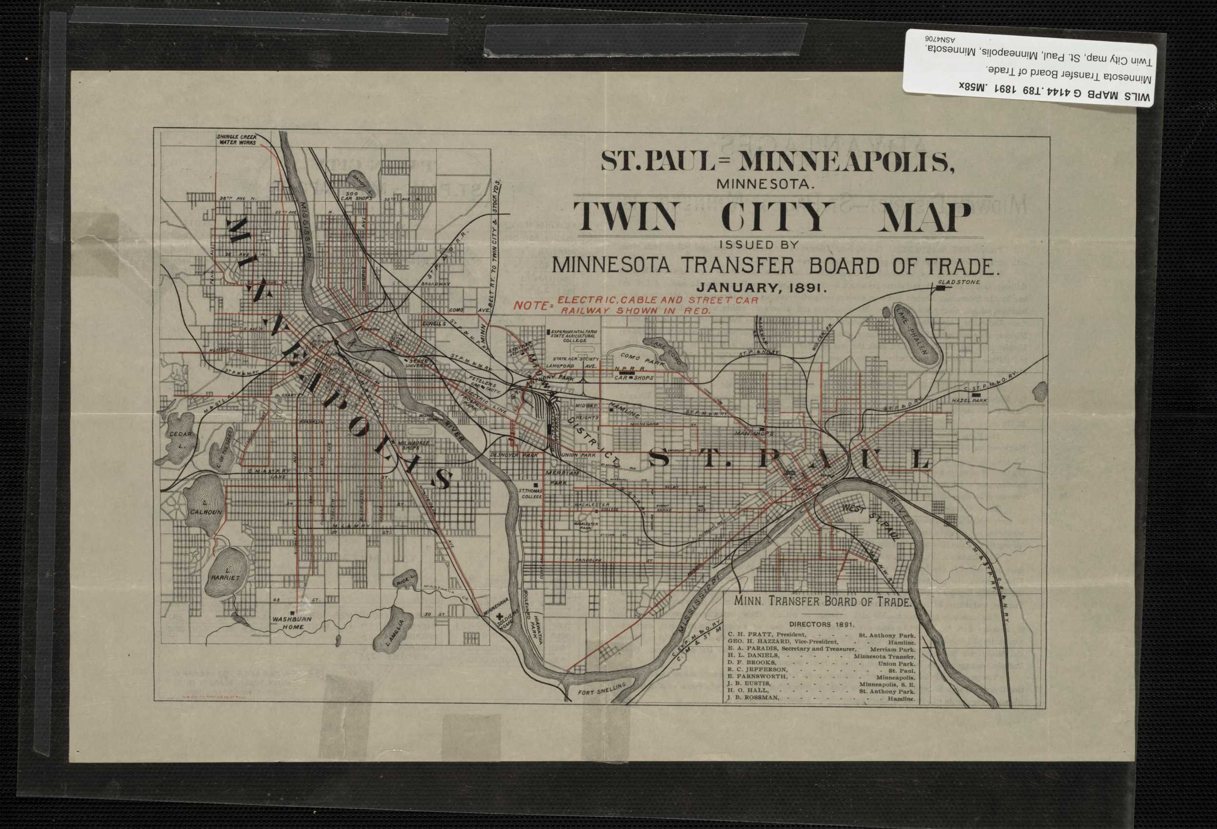 Historic Map - St. Paul, MN - 1893