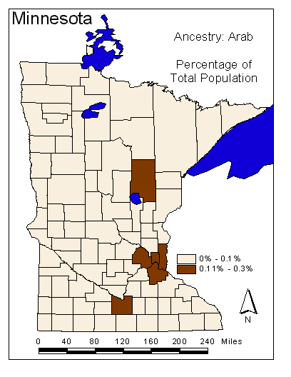 Map of Arab Ancestry