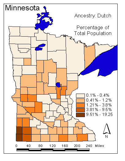 Map of Dutch Ancestry