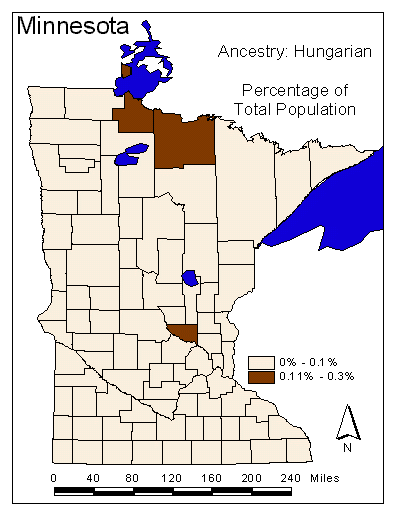 Map of Hungarian Ancestry