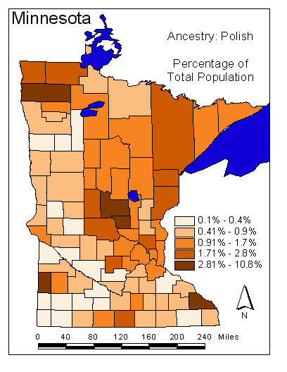 Map of Polish Ancestry