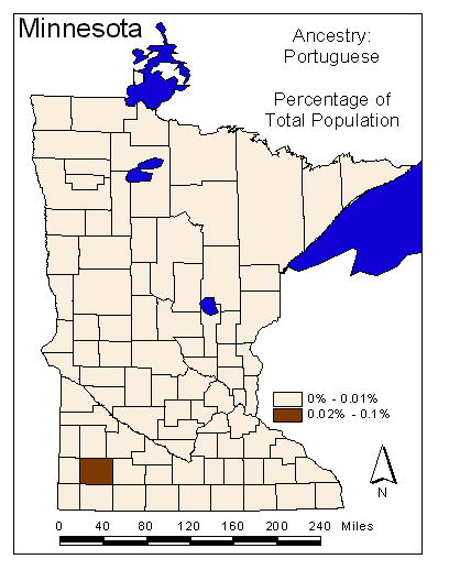Map of Portuguese Ancestry