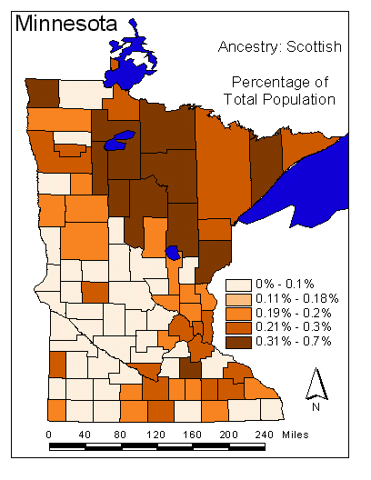 Map of Scottish Ancestry