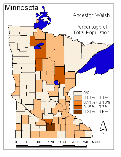Map of Welsh Ancestry
