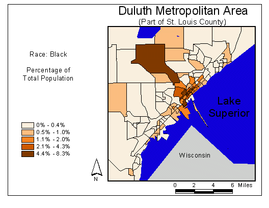 Race Map: Black