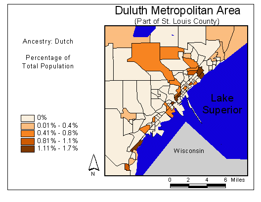 Map of Dutch Ancestry