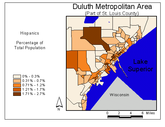 Map: Hispanics