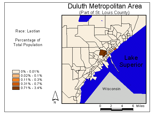 Race Map: Laotian