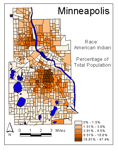 Race Map: American Indian