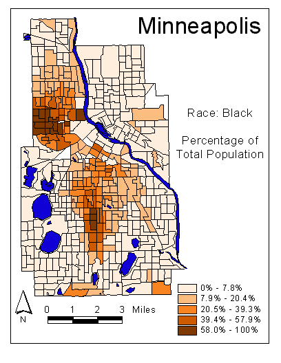 Race Map: Black