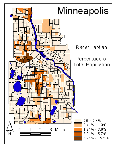 Race Map: Laotian