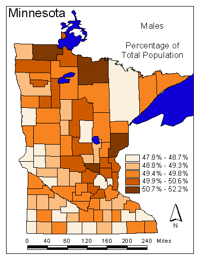 Gender Map: Males