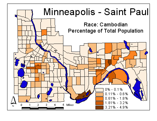 Race Map: Cambodian