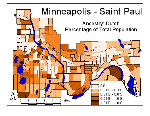 Map of Dutch Ancestry