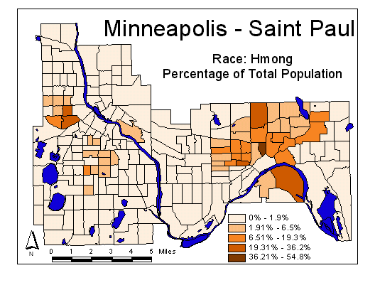 Race Map: Hmong