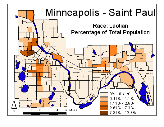 Race Map: Laotian