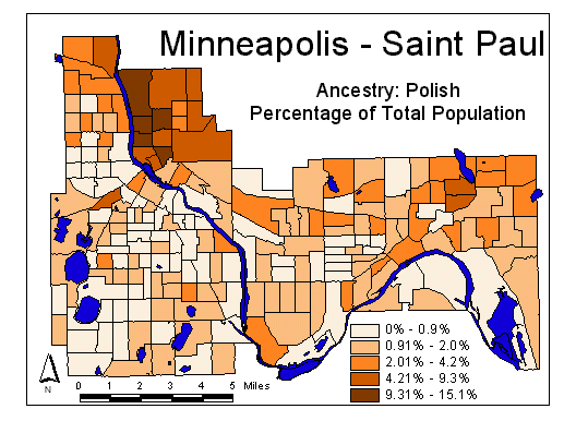 Map of Polish Ancestry