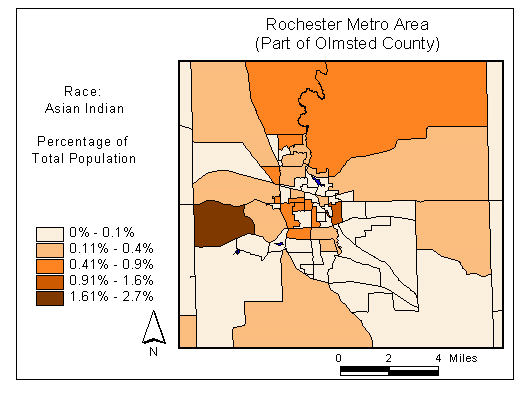 Race Map: Asian Indian