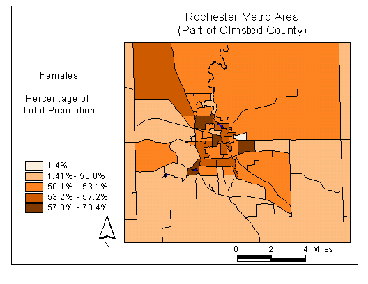 Gender Map: Females