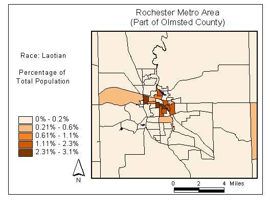 Race Map: Laotian