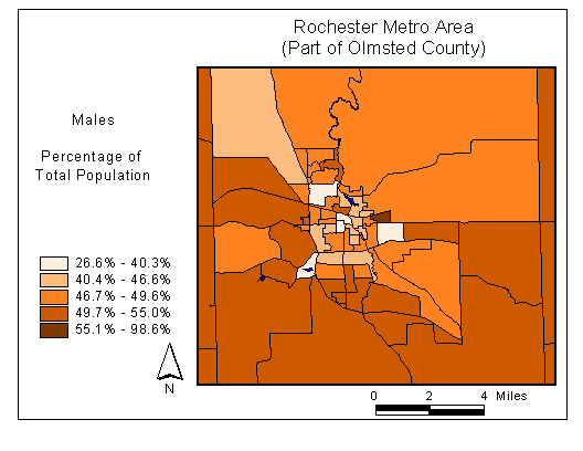 Gender Map: Males