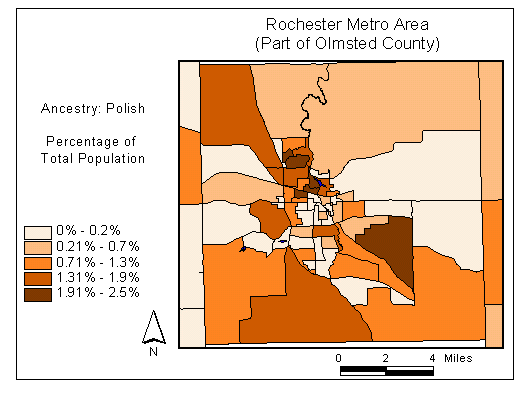 Map of Polish Ancestry