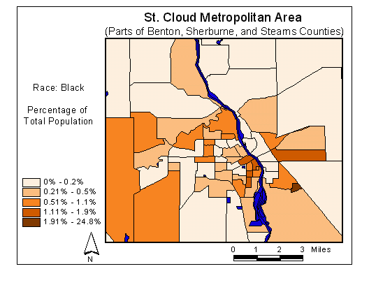 Race Map: Black