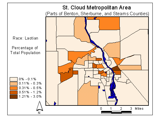 Race Map: Laotian