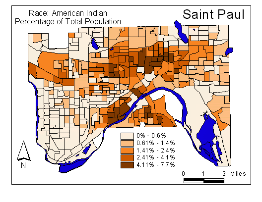 Race Map: American Indian