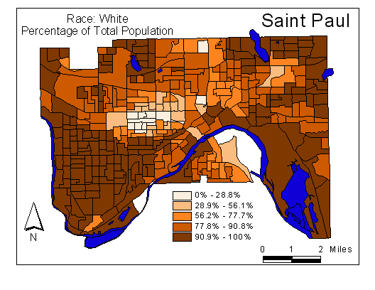 Race Map: White