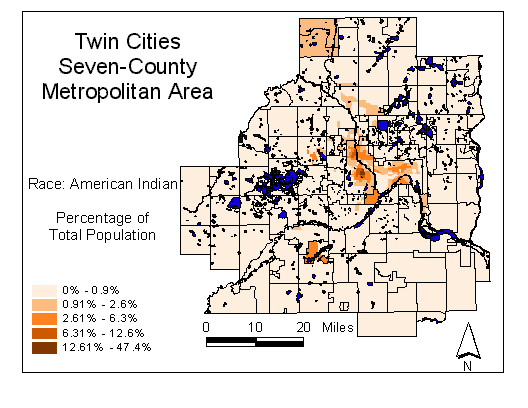 Race Map: American Indian