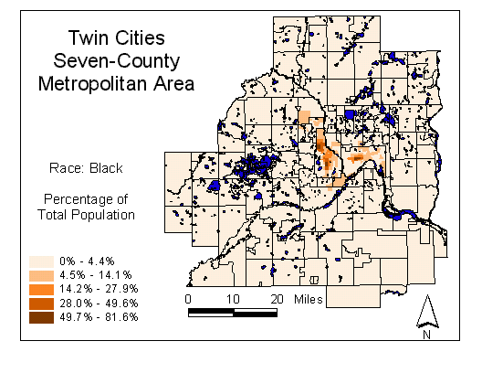 Race Map: Black