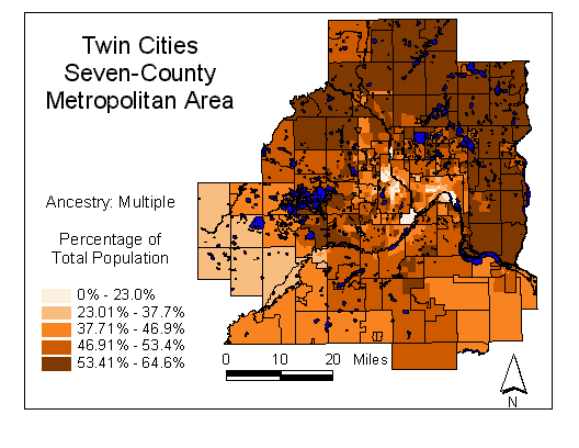 Map of Multiple Ancestry