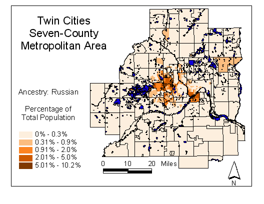 Map of Russian Ancestry