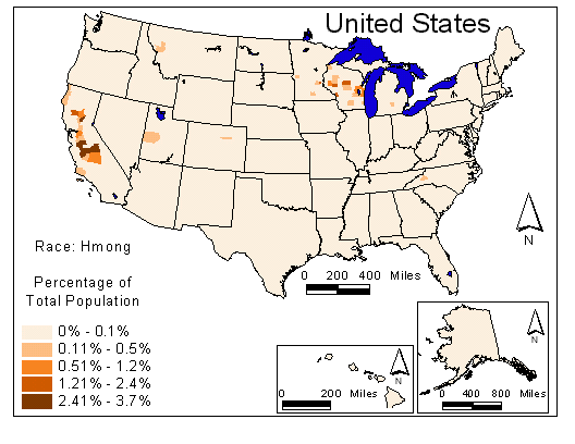 Race Map: Hmong