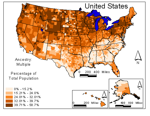 Map of Multiple Ancestry