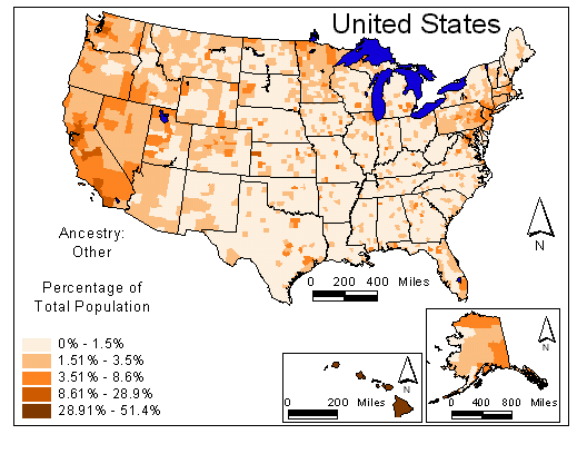 Map of Other Ancestry