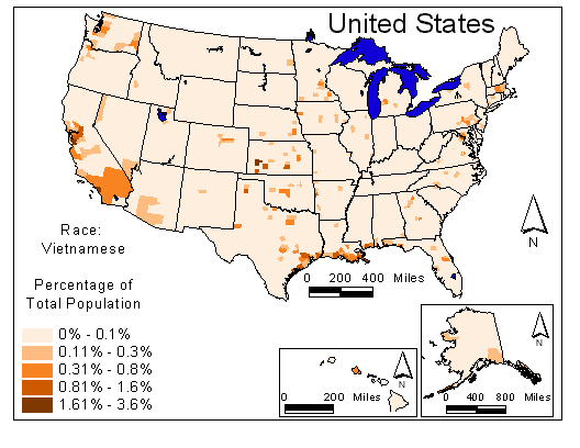 Race Map: Vietnamese